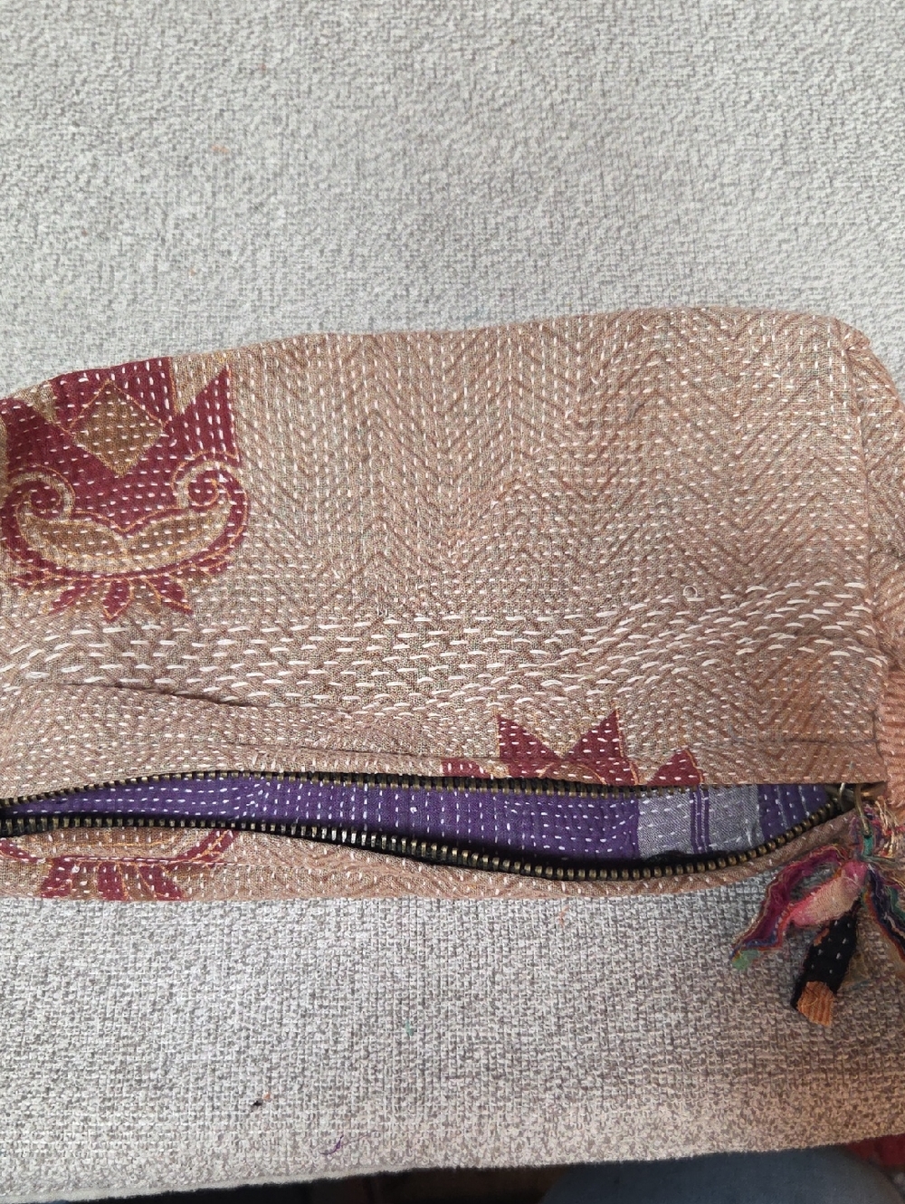 Kantha Pouch Neutral Color #65